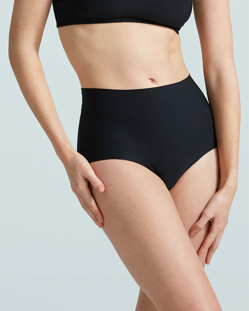 Commando Butter High Rise Bikini, Midnight Black, Large - HRP04-MDN-L