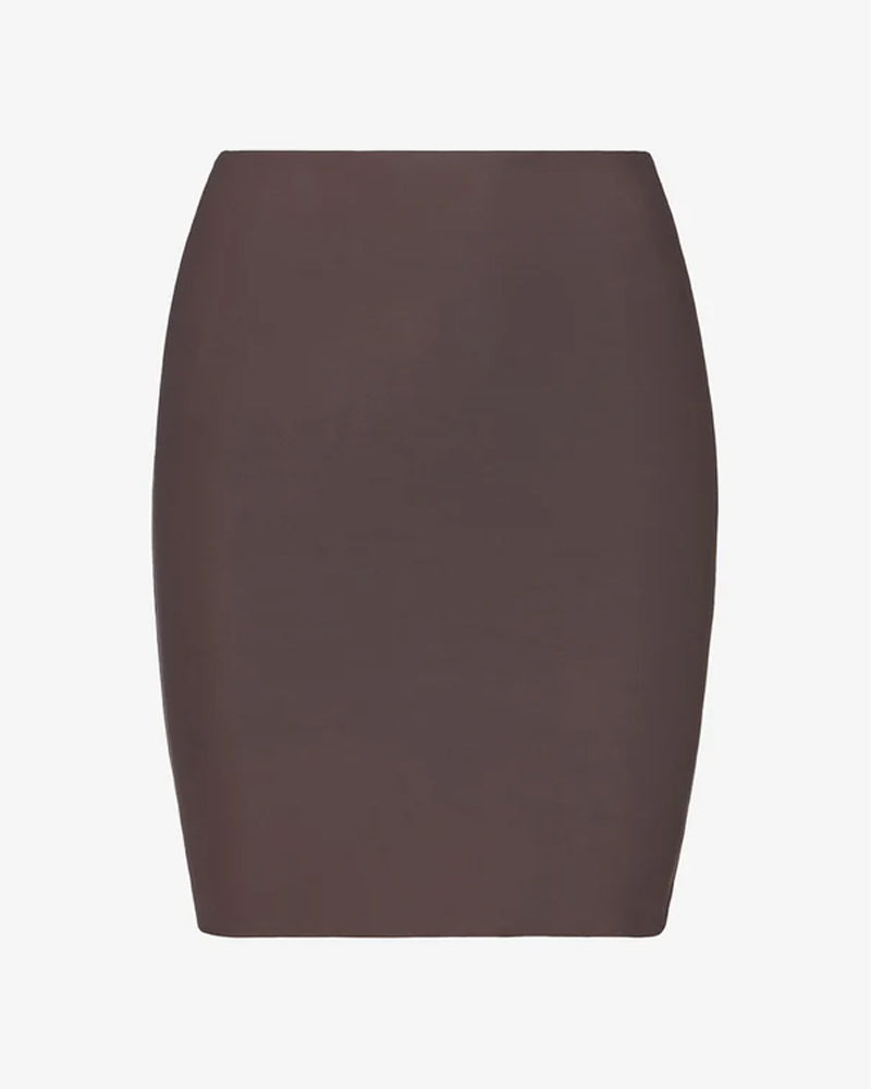 Commando Classic Half Slip with Control Short, Mocha, Extra Large - HS05-MOC-XL