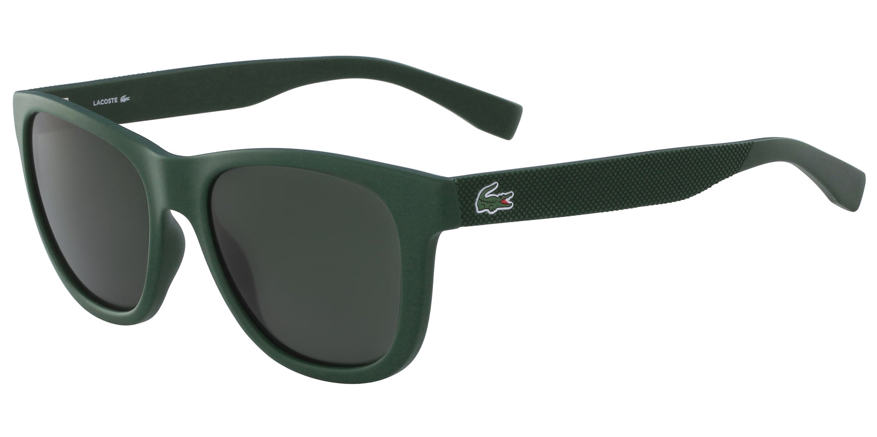 Lacoste Matte Green Square Sunglasses L848S-315 Green Lens 54mm