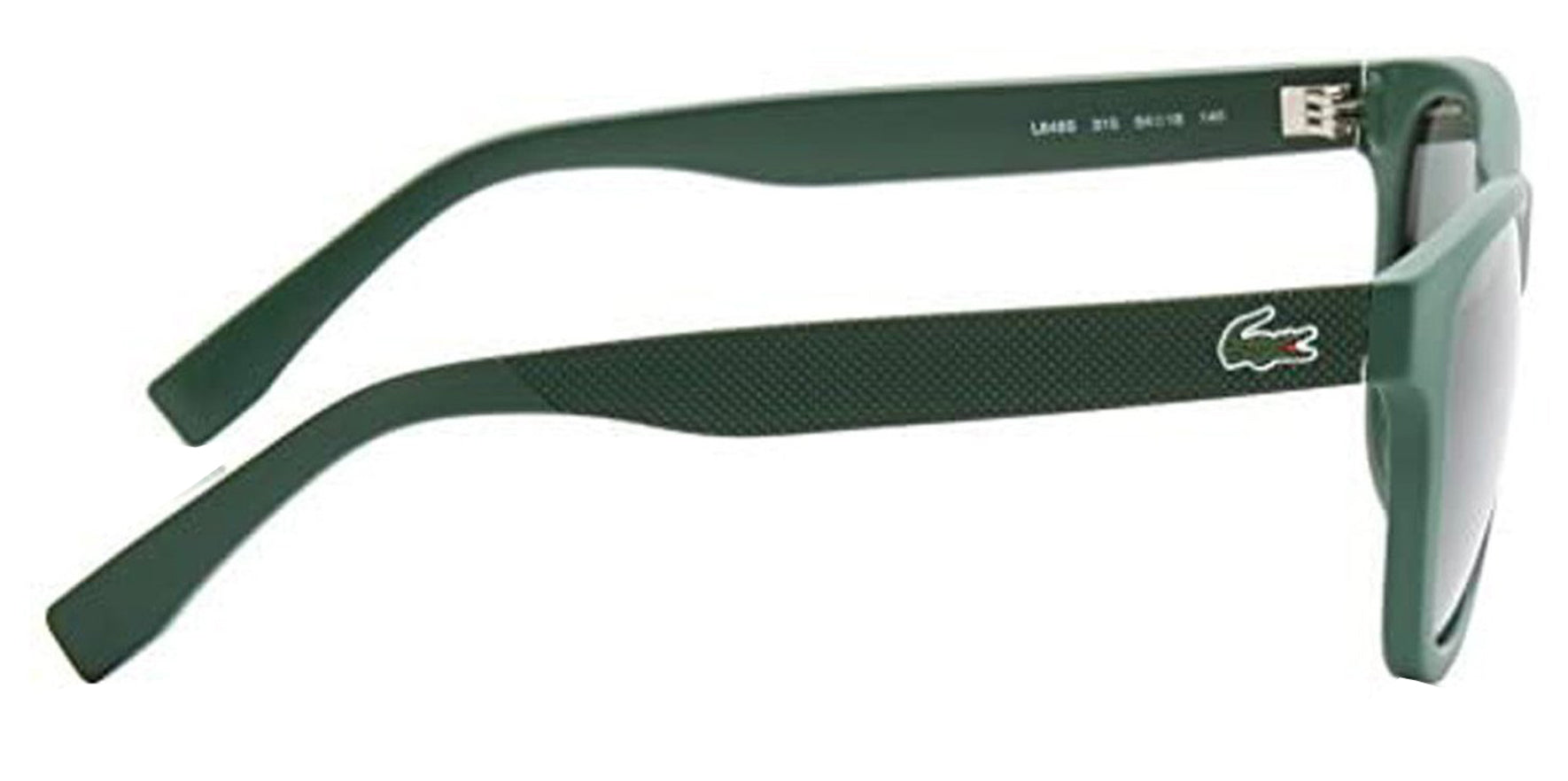 Lacoste Matte Green Square Sunglasses L848S-315 Green Lens 54mm