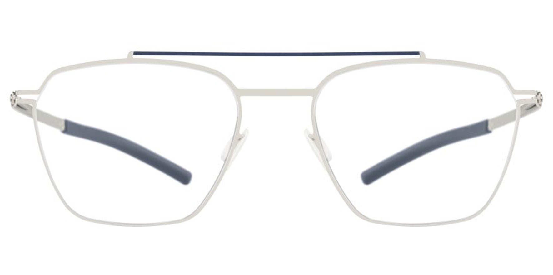 Ic! Berlin Lotso Marine Blue Pearl Square Eyeglass Frames M1627B024020T170071F Clear Demo Lens 49mm