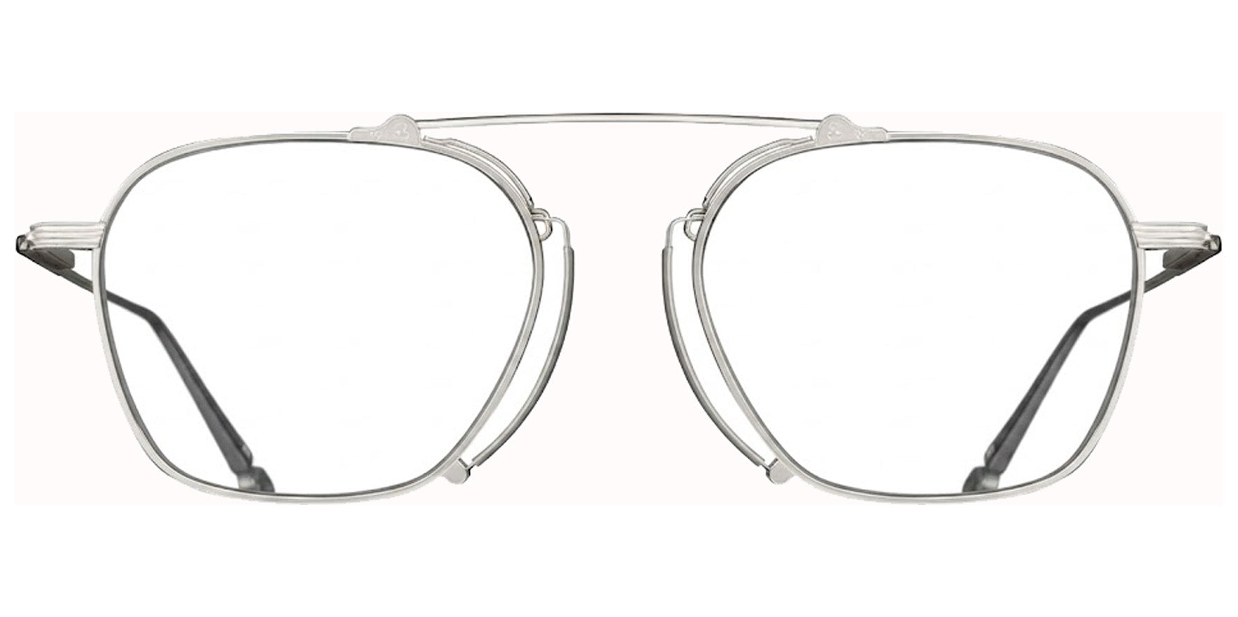 Matsuda Palladium White Navigator Eyeglass Frames M3129.RX.PW.51 Clear Lens 51mm