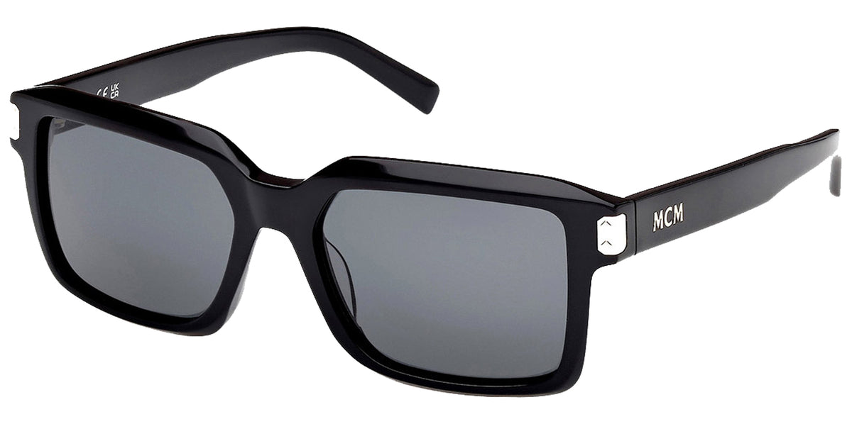 MCM Black Rectangular Sunglasses with case MCM MCM726S 001 Men main image 4