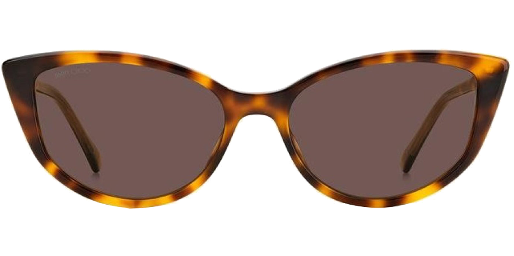 Jimmy Choo Women Havana Cat Eye Sunglasses 0086-70 Brown Lens 56mm