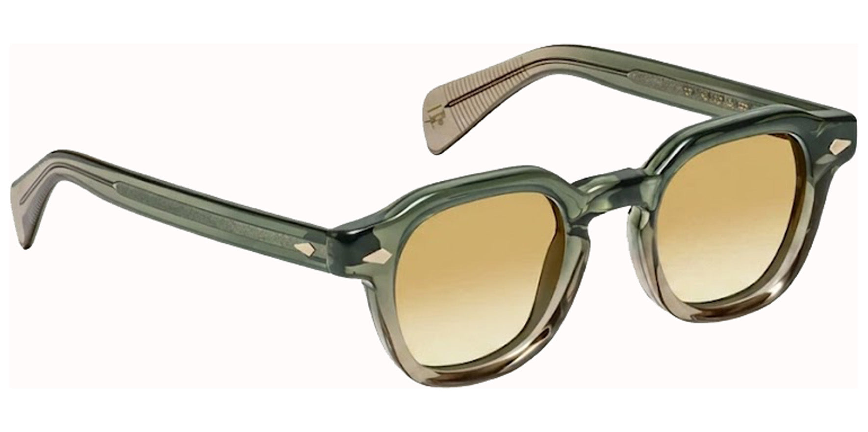 Moscot Dolt Sun Khaki Soft Square Sunglasses OR-DOL-S46231107-TK Chestnut Fade Lens 46mm