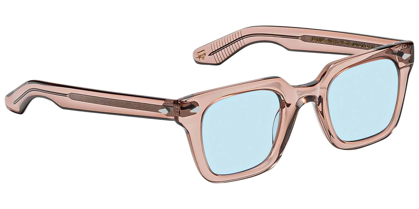 Moscot Grober Sun Vintage Rose Square Sunglasses OR-GRB-S48232203-TF Bel Air Blue Lens 48mm