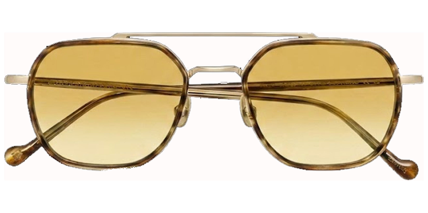 Moscot Mizer Sun Bamboo/Gold-Tone Navigator Sunglasses OR-MIZ-S54200256-TK Chestnut Fade Lens 54mm