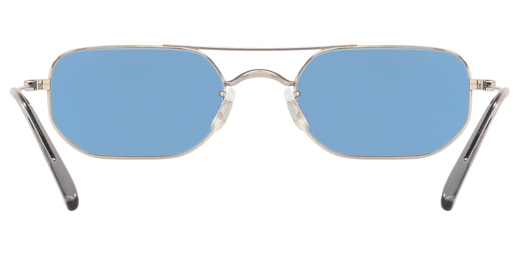 Oliver Peoples Indio Silver Irregular Sunglasses OV1263ST-503656 Cobalto Lens 51mm