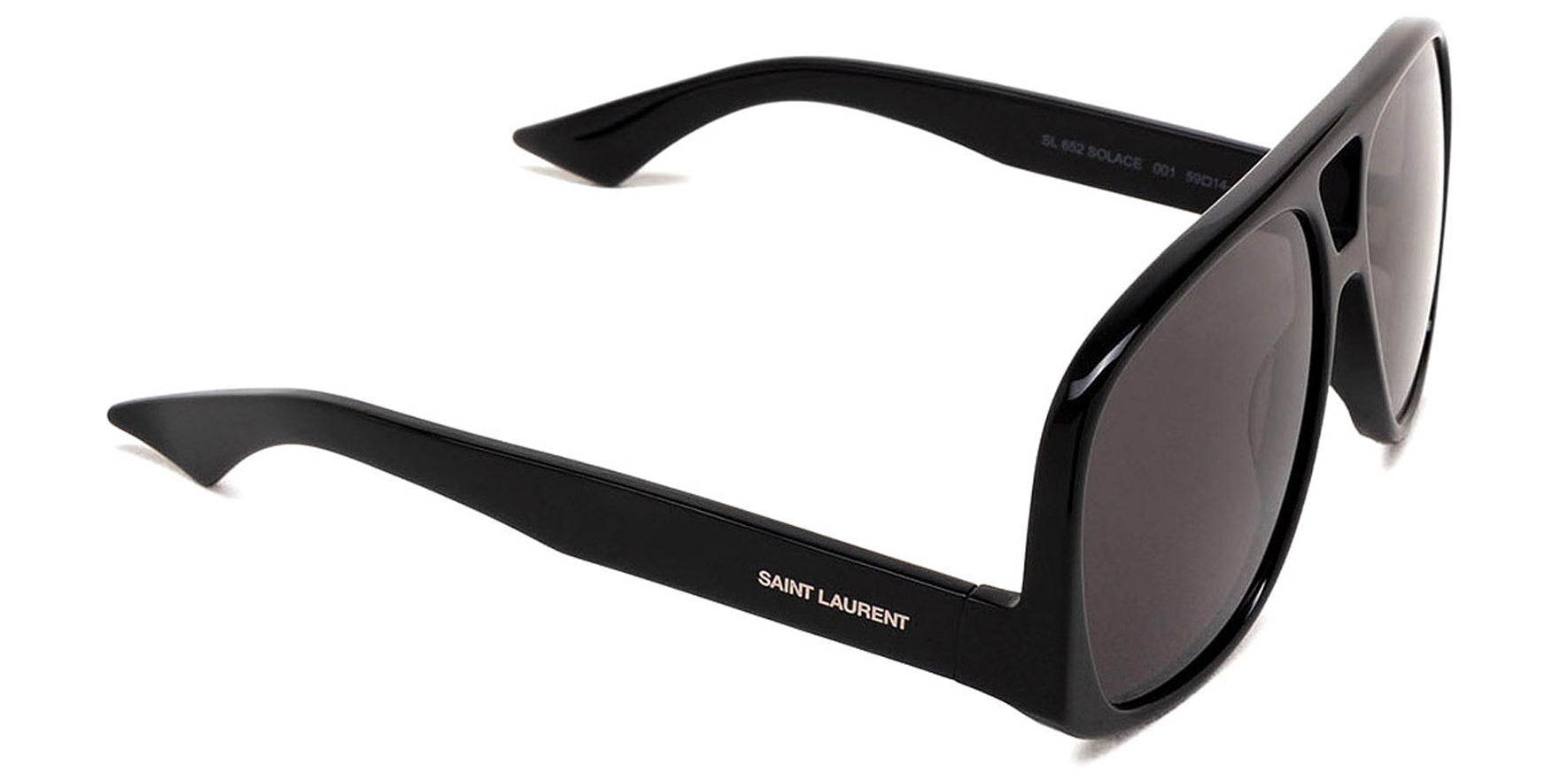 Saint Laurent Solace Women Black Aviator Sunglasses SL652-001 Black Lens 59mm