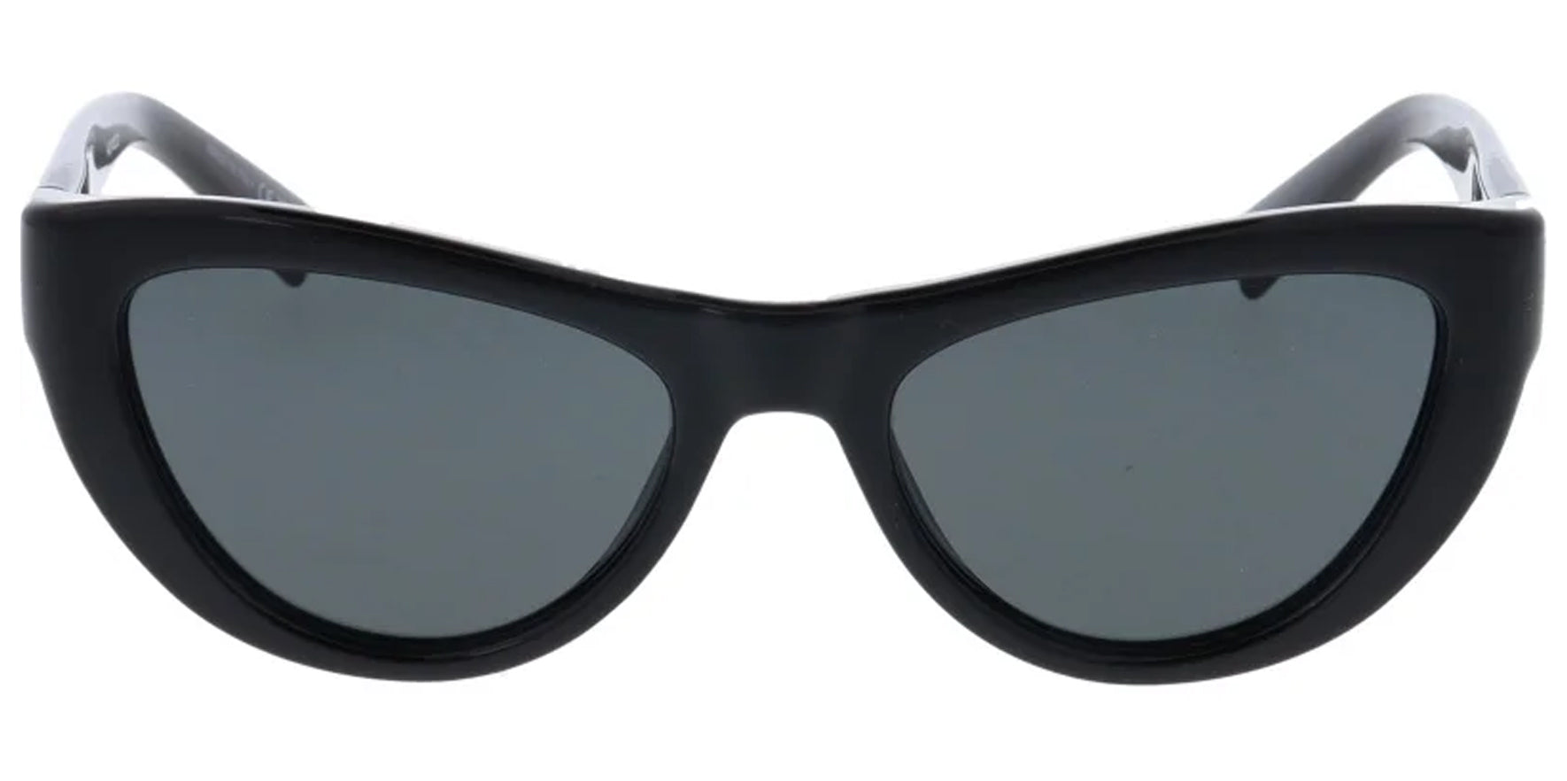 Saint Laurent Women Shiny Black Cat Eye Sunglasses SL676-001 Black Lens 53mm