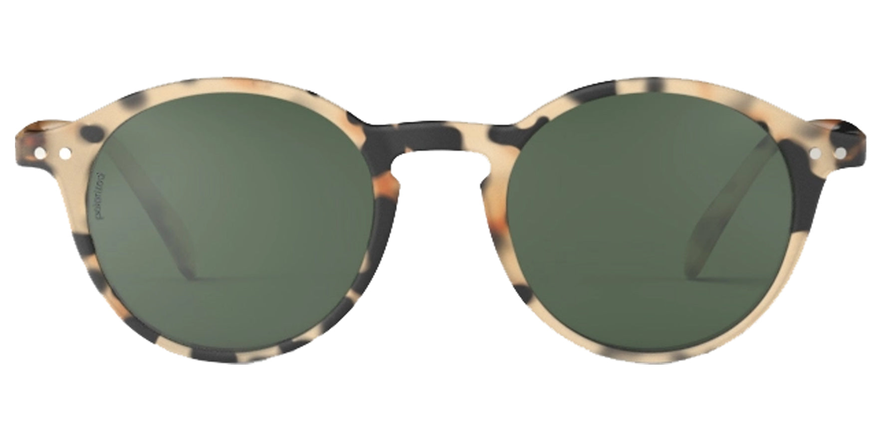 Izipizi Sun #D Tortoise Polarized Pantos Sunglasses SLMSDPAC6900 Green Polarized Lens 138mm