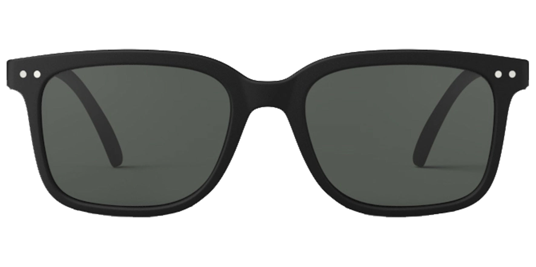 Izipizi Sun #L Black Rectangular Sunglasses SLMSLC0100 Grey Lens 145mm
