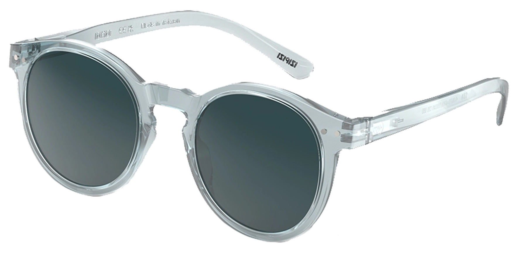 Izipizi Sun #M Frozen Blue Round Sunglasses SLMSMC23700 Blue Lens 149mm
