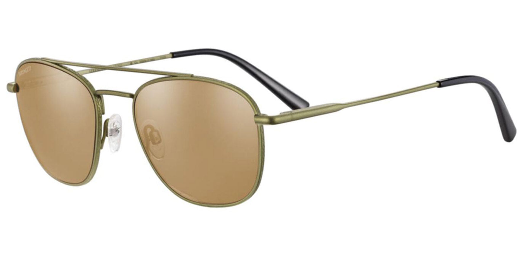 Serengeti Carroll Matte Khaki Square Sunglasses SS542003 Mineral Polarized Drivers Gold Photochromic Lens 53mm