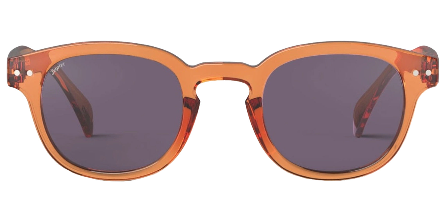 Izipizi Sun #C Orange Smash Rounded-Square Sunglasses SUN0326301X00 Purple Lens 137mm