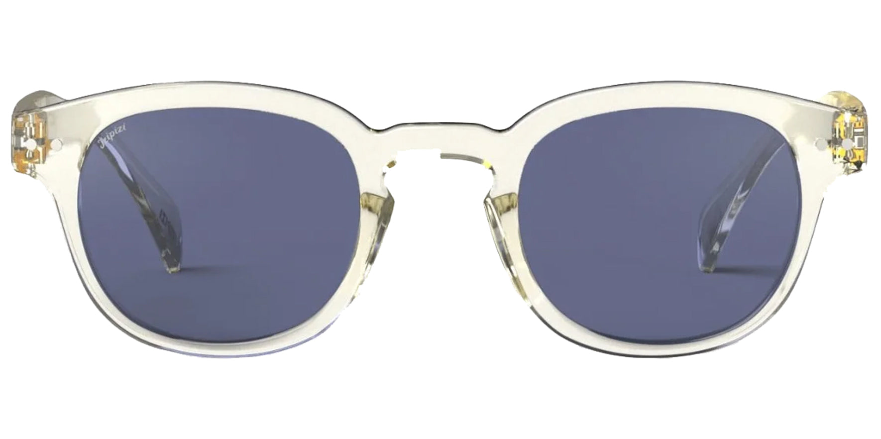 Izipizi Sun #C Active Yellow Rounded-Square Sunglasses SUN0326501X00 Blue Lens 137mm