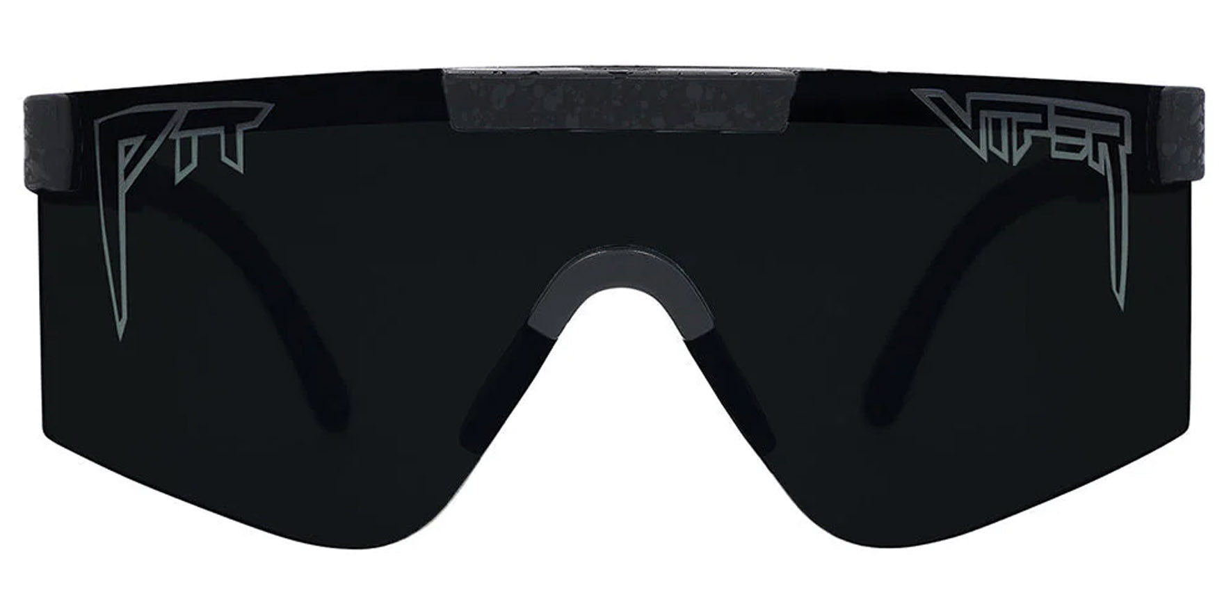 Pit Viper The Blacking Out 2000 Black Shield Sunglasses THE-BLACKING-OUT Smoke Mirror Polarized Lens