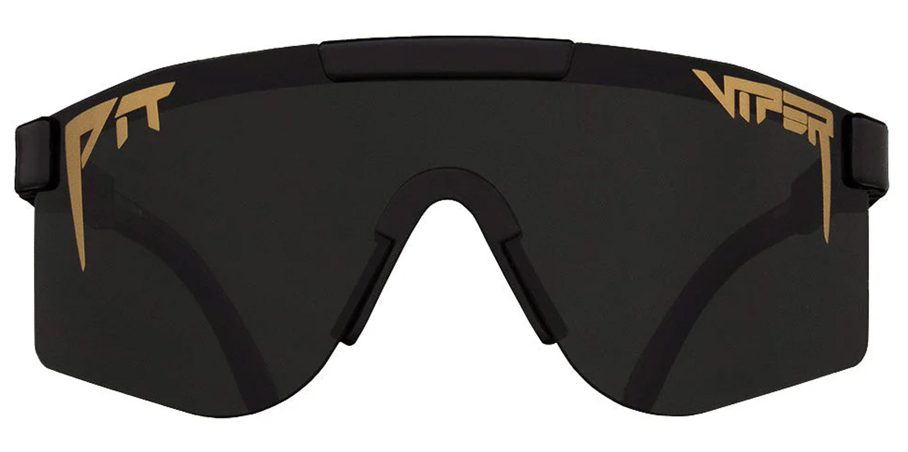 Pit Viper The Exec Double Wides Original Black Wrap Sunglasses THE-EXEC-DOUBLE-WIDE Smoke Lens