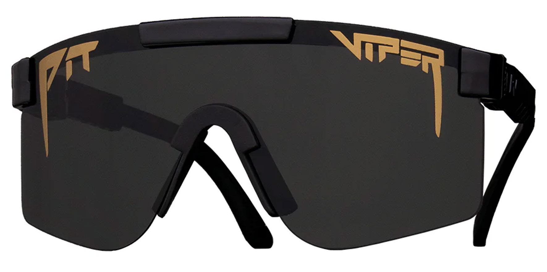 Pit Viper The Exec Narrow Original Black Wrap Sunglasses THE-EXEC Smoke Lens