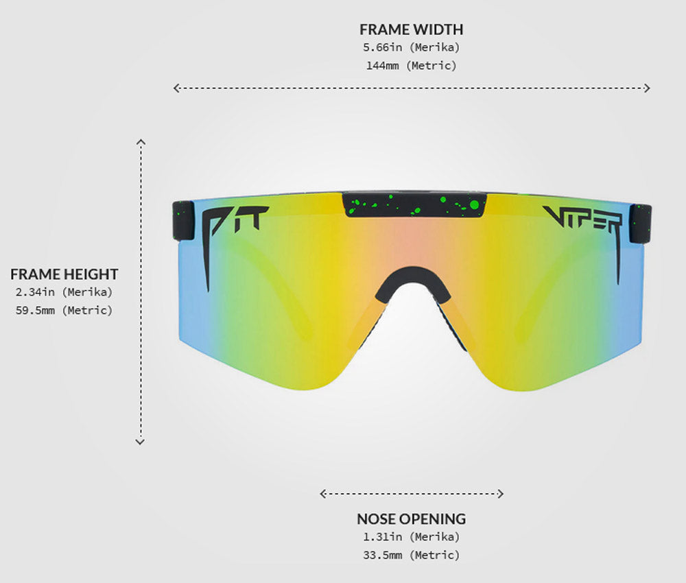 Pit Viper The Monster Bull 2000 Black and Green Splatter Shield Sunglasses THE-MONSTER-BULL-2POINT0 Z87+ Orange Lens