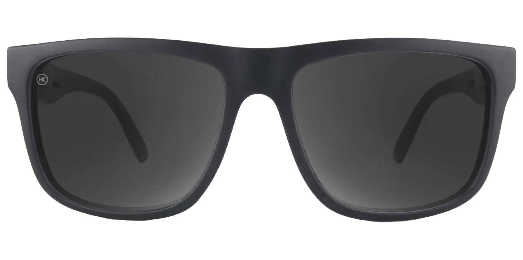 Knockaround Torrey Pines Matte Black Square Sunglasses TPSK3080 Smoke Polarized Lens 58mm
