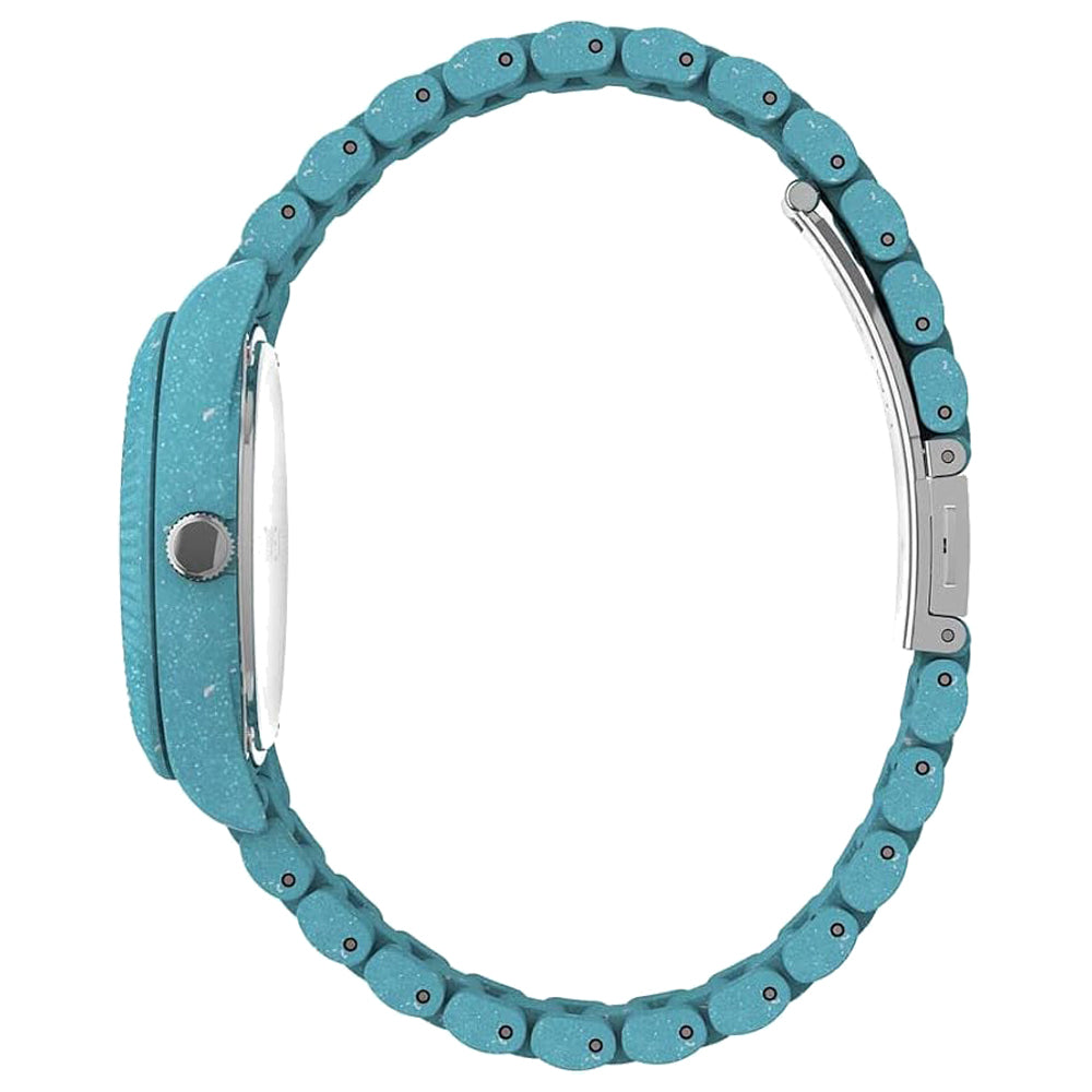 Timex Legacy Ocean Women's Blue Recycled Plastic Watch, Round 37mm Case - TW2V33200JR