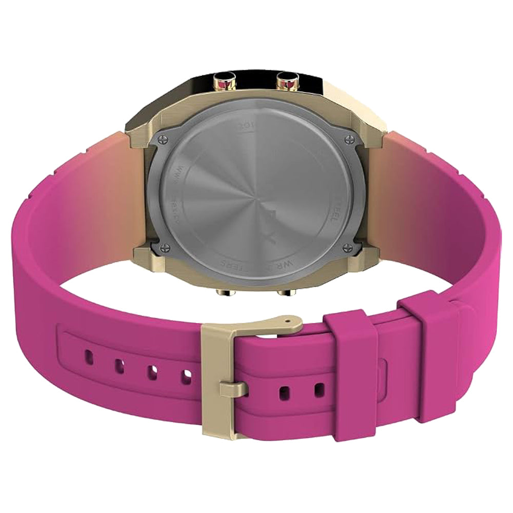 Timex T80 Women's Gold-Tone Stainless Steel Watch, Square/Tonneau 36mm Case - TW2V74400YB