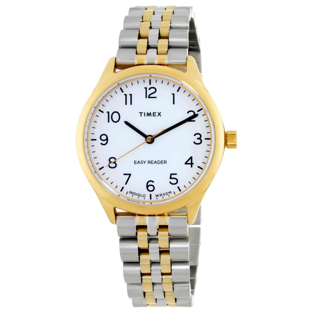 Timex Easy Reader Women's Two-Tone Stainless Steel Watch, Round 32mm Case - TWH6Z3710JT