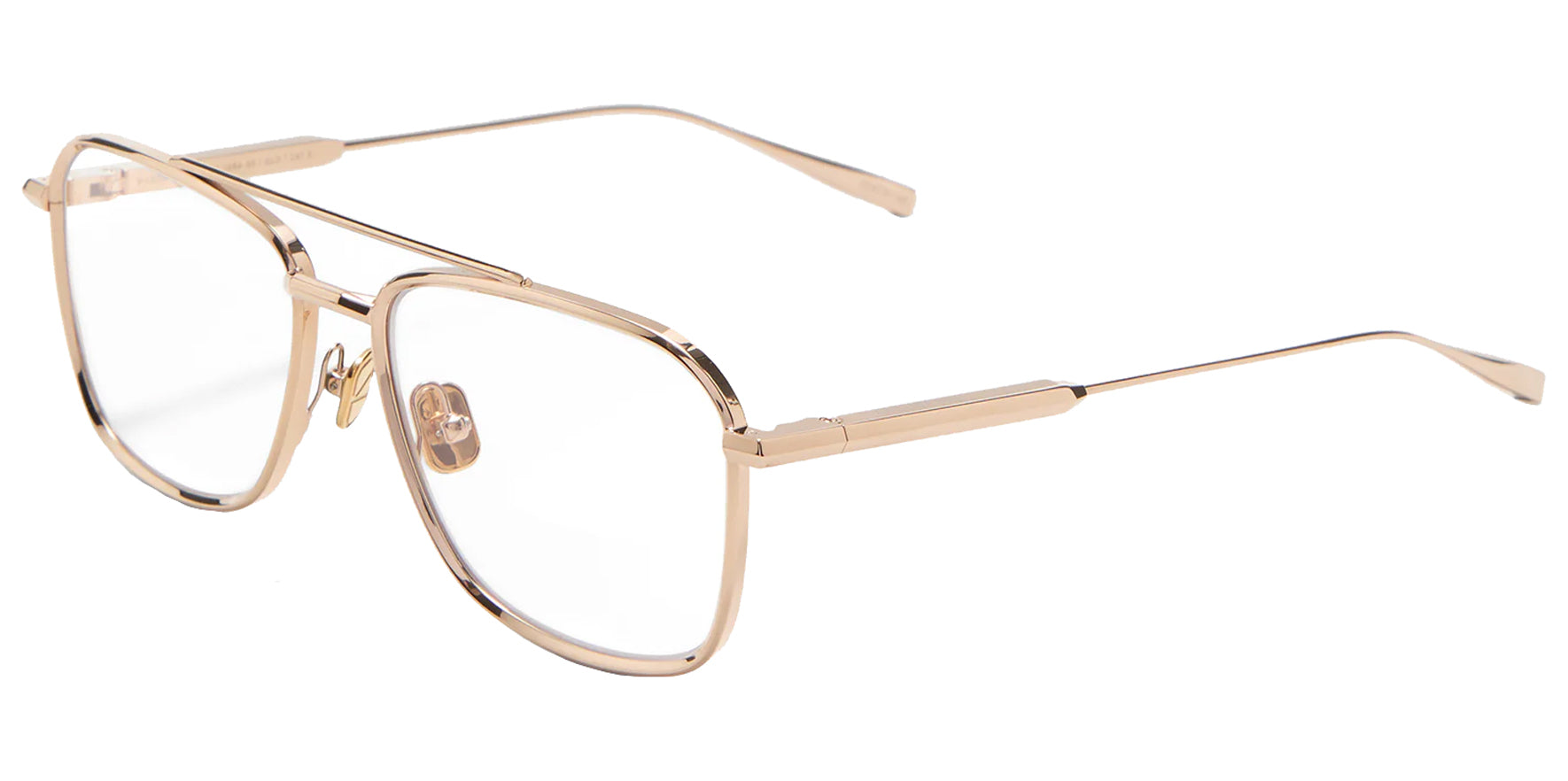 Valentino V-LStory II Light Gold Rectangular Eyeglass Frame VLX-168A Clear Demo Lens 55mm