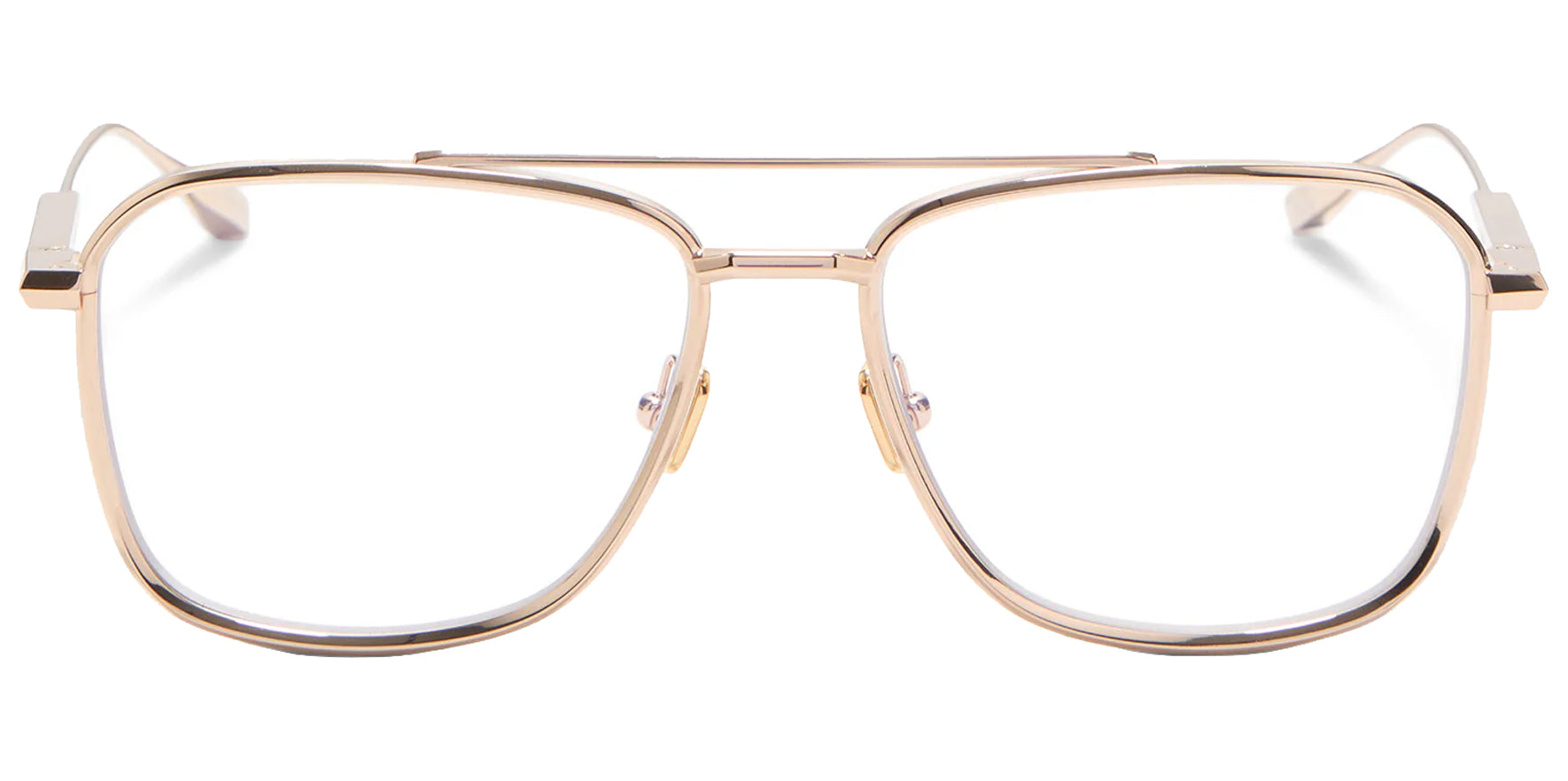 Valentino V-LStory II Light Gold Rectangular Eyeglass Frame VLX-168A Clear Demo Lens 55mm