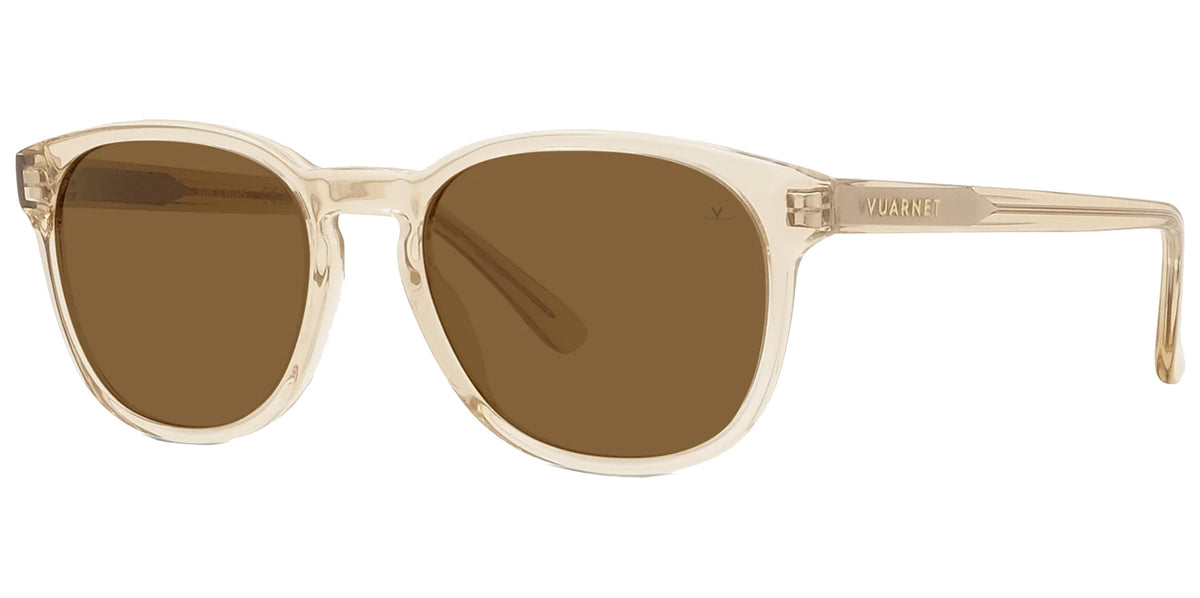 Vuarnet Belvedere 02 Crystal Soft Square Sunglasses VU40011I-5457E Pure Brown Lens 54mm