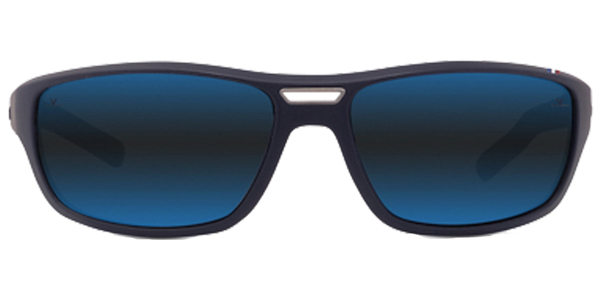 Vuarnet Racing 01 Men Matte Blue Wraparound Sunglasses VU40020U-6291X Polarized Blue Polarlynx Lens 62mm