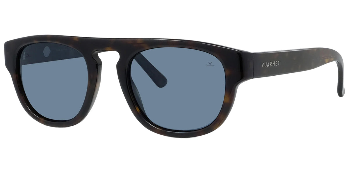 Vuarnet Belvedere 05 Tortoise Soft Square Sunglasses VU40032I-5252V Polarized Blue Lens 52mm