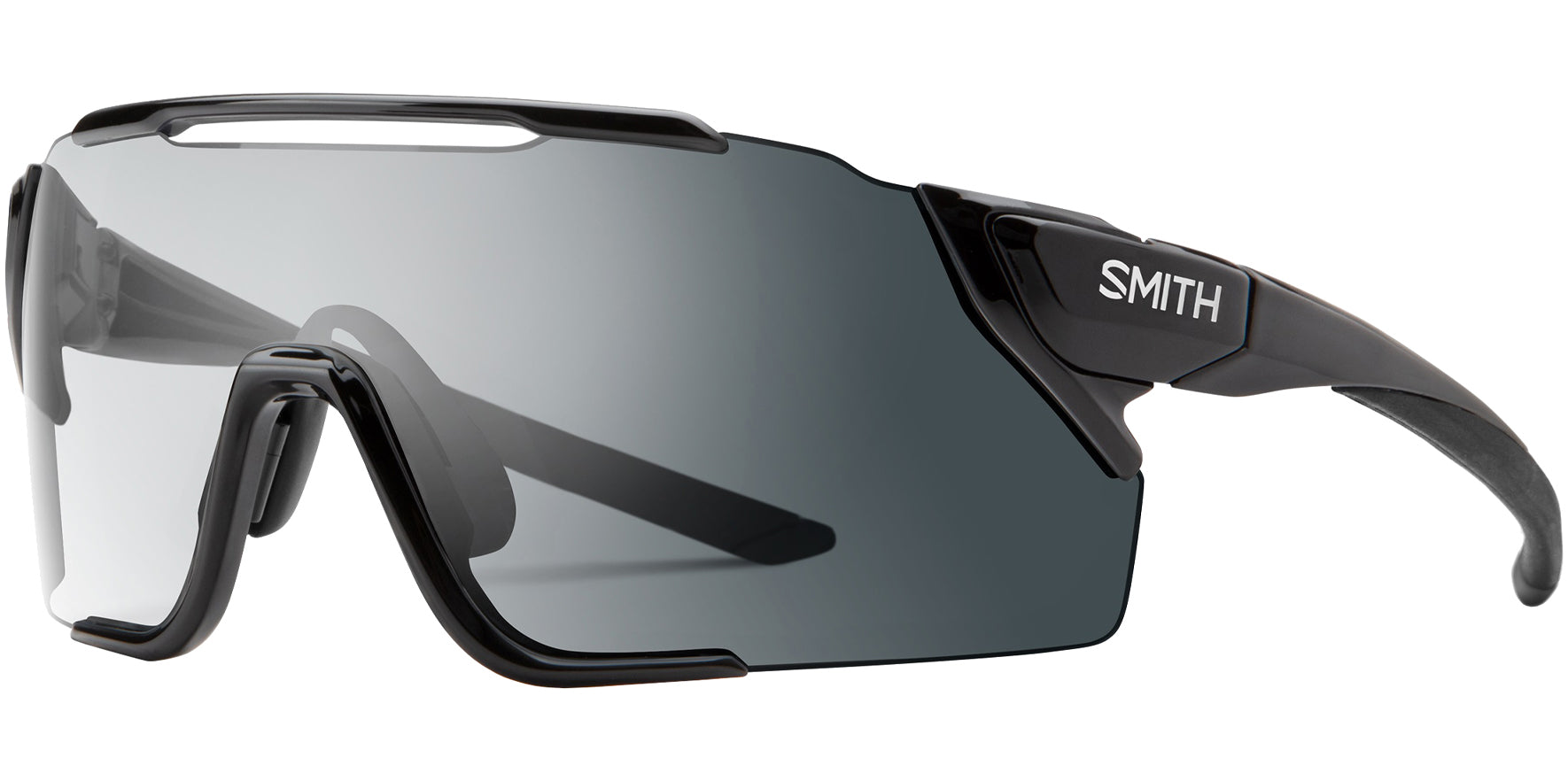 Smith Optics Attack MAG MTB Men Black Shield Sunglasses 20229980799KI Photochromic Clear to Gray Lens 130mm