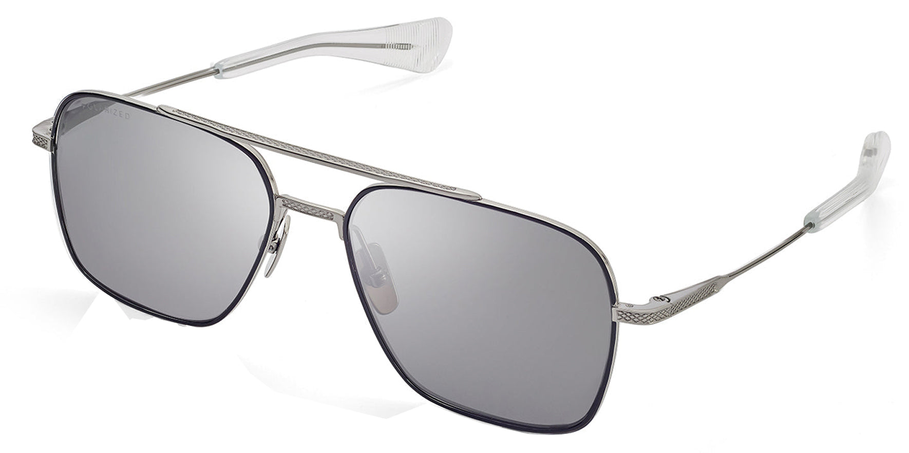 DITA Flight-Seven Men Black/Palladium Navigator Sunglasses DTS111-57-05Z Grey Polarized Lens 57mm