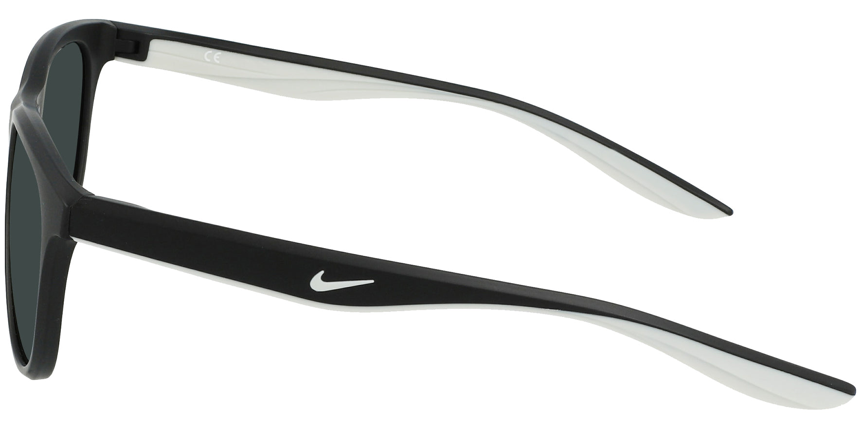 Nike Wave P Matte Black Modified Round Sunglasses DQ0838-011 Grey Polarized Lens 53mm