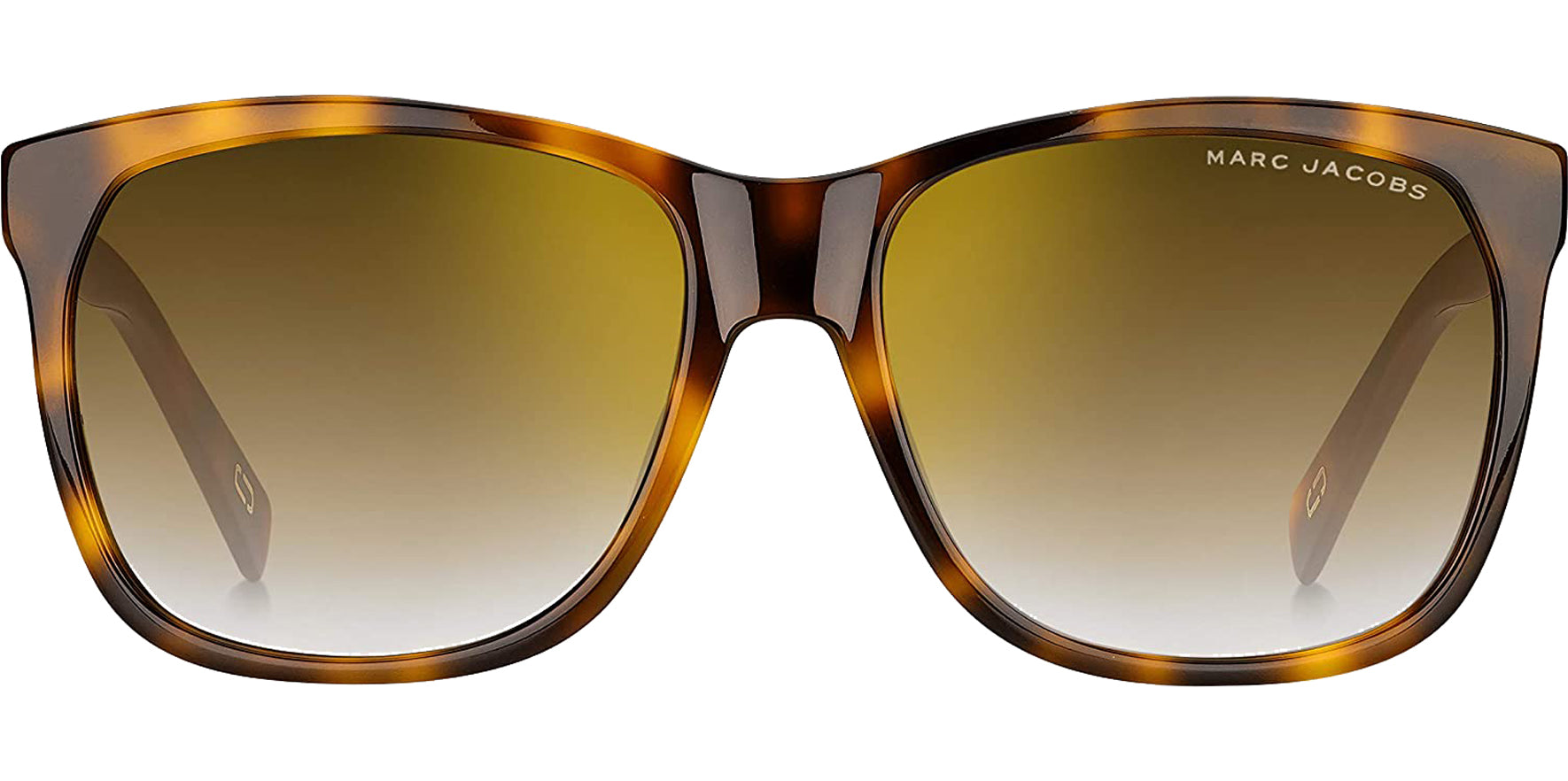 Marc Jacobs Women Havana Square Sunglasses MARC337S-005L-JL Mirrored Gradient Brown-Gold Lens 57mm