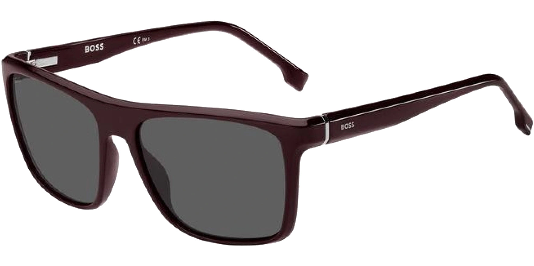 BOSS by Hugo Boss Men Brown Flat Top Square Sunglasses BOSS1375S-009Q-IR Grey Lens 58mm