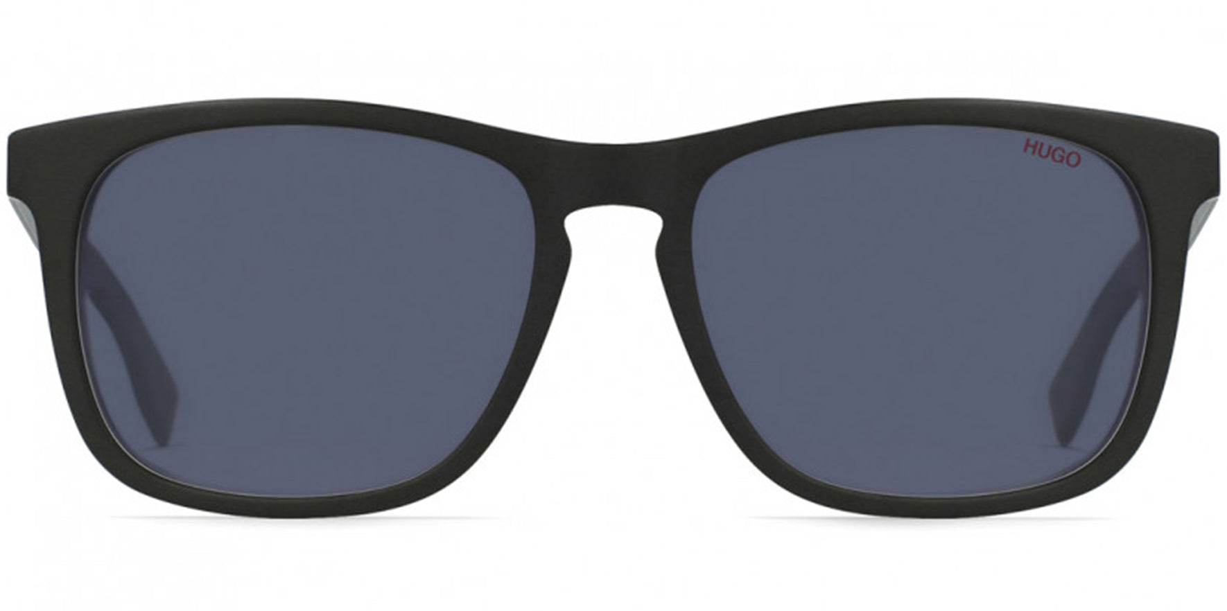 Hugo by Hugo Boss Men Matte Black/Ruthenium/Dark Grey Soft Square HG0245S-0O6W-IR Grey-Blue Lens 54mm