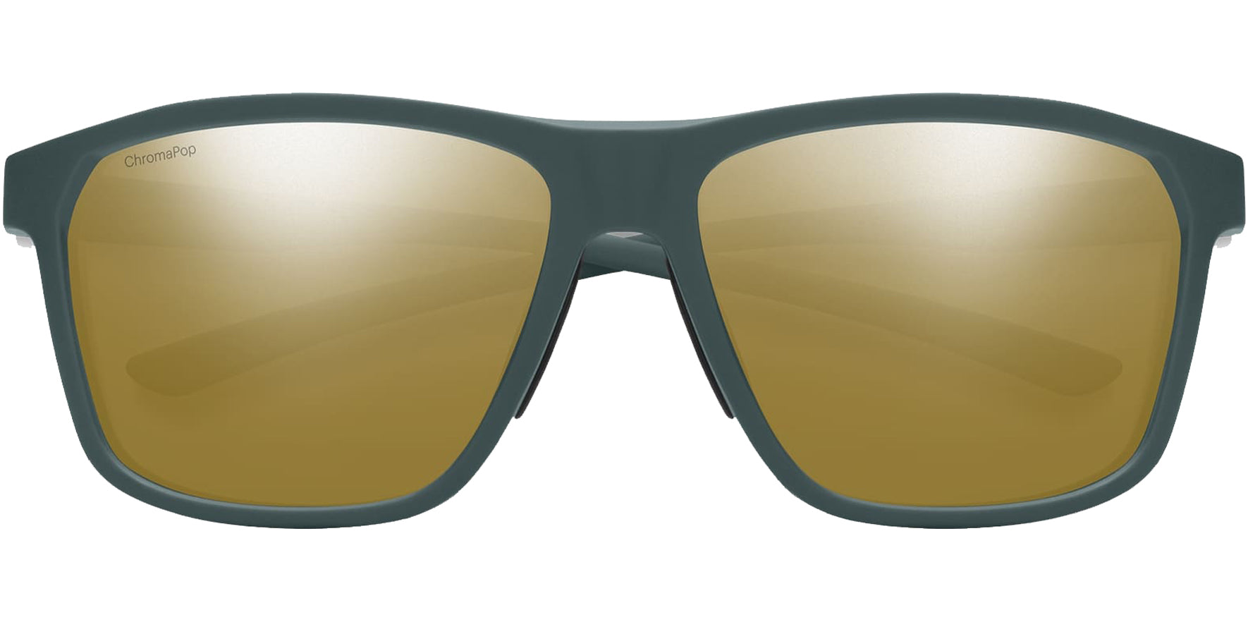 Smith Optics Pinpoint Men ChromaPop Matte Spruce Square Sunglasses 2025591ED59QE Bronze Mirrored Polarized Lens 59mm