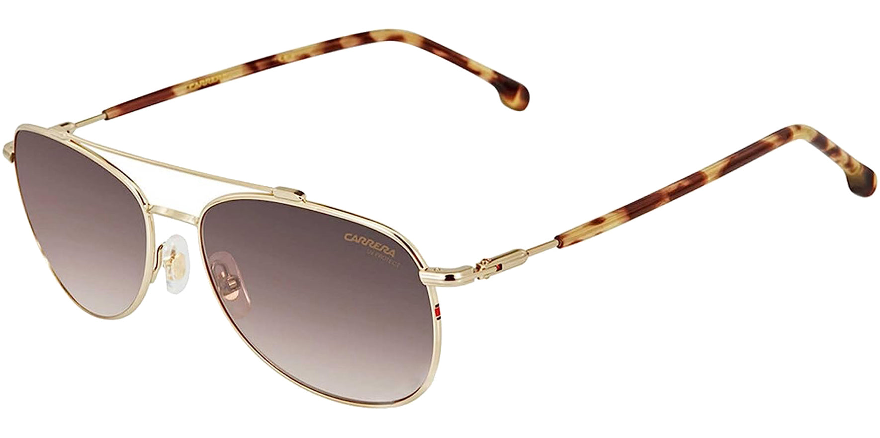 Carrera Gold-Tone Aviator Sunglasses CA224S-0J5G-HA Brown Gradient Lens 58mm