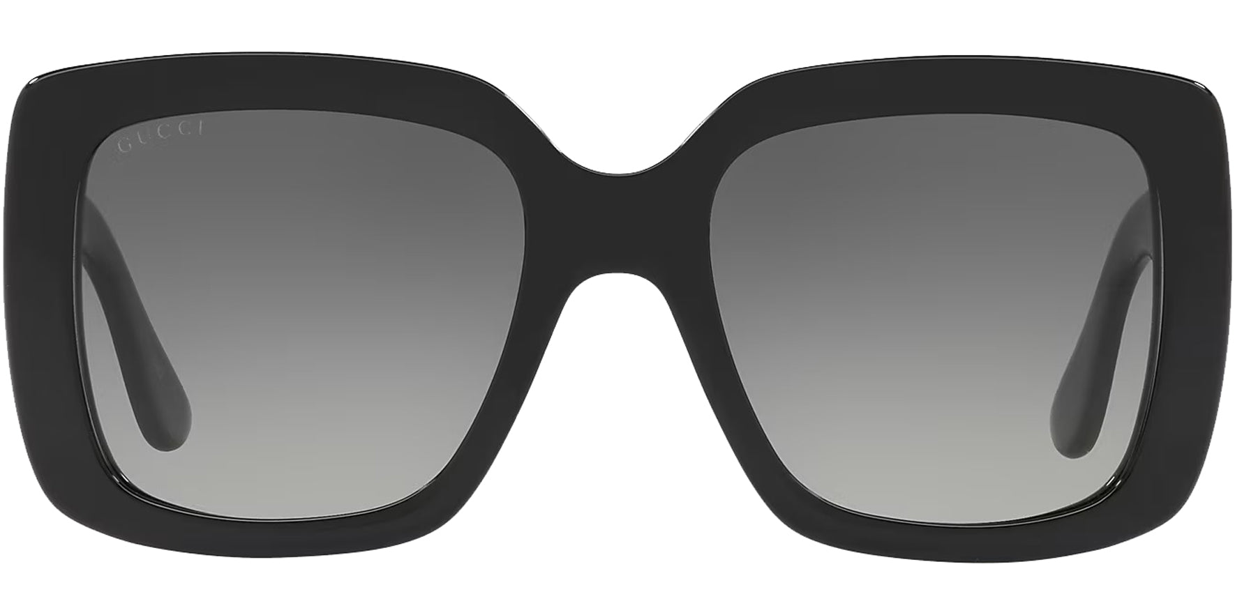 Gucci Women Black Squared Butterfly Sunglasses GG0141SN-001 Grey Gradient Lens 53mm